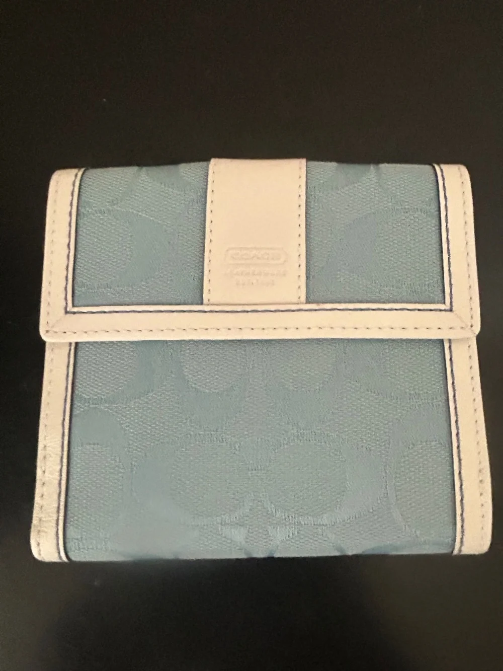 Coach Signature Jacquard Medium Wallet. NWT. Vintage